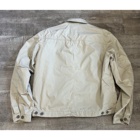 Lacoste Sport Coat Men's 54/6 Navy Khaki Brown Tan Golf Bomber Utility Jacket - Picture 7 of 11